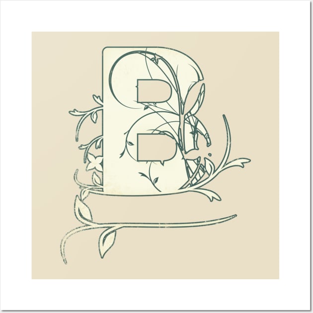 Letter B initials Wall Art by DimDom